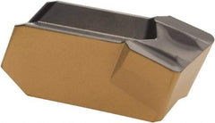 Iscar - 808GIMF Grade IC830, 8mm Cutting Width Carbide Grooving Insert - 4.8mm Max Depth of Cut, Neutral, 0.8mm Corner Radius, TiAlN Finish - Industrial Tool & Supply