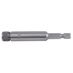 Screw Cap Bit Holder with O-Ring 1/4″ Stainless Steel & Non Magnetic For Insert Bits 2.4″ Oal - Industrial Tool & Supply