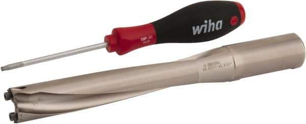 Sumitomo - 23.81 to 24.8mm Diam, 5xD, 5.315" Max Depth, 1" Shank Diam, 6.411" Flute, 8.661" OAL, Replaceable Tip Drill - Series SMD - Industrial Tool & Supply