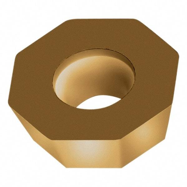 Walter - ODHW0605 A57 Grade WAK15 Carbide Milling Insert - TiCN/Al2O3/TiN Finish, 0.2189" Thick, 5/8" Inscribed Circle, 0.8mm Corner Radius - Industrial Tool & Supply