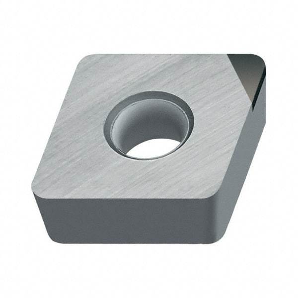 Walter - CCMW21.51 Grade WCB50 CBN Turning Insert - Uncoated, 80° Diamond, 1/4" Inscr Circle, 3/32" Thick, 1/64" Corner Radius - Industrial Tool & Supply