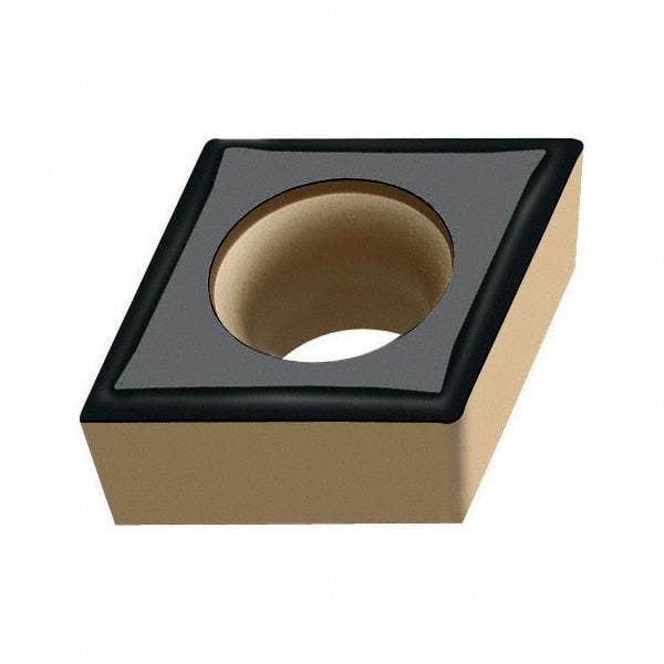 Walter - CCGT32.51 PF5 Grade WSM30 Carbide Turning Insert - TiAlN/Al2O3/ZrCN Finish, 80° Diamond, 3/8" Inscr Circle, 5/32" Thick, 1/64" Corner Radius - Industrial Tool & Supply