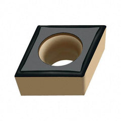 Walter - CCGT32.51 PF5 Grade WSM30 Carbide Turning Insert - TiAlN/Al2O3/ZrCN Finish, 80° Diamond, 3/8" Inscr Circle, 5/32" Thick, 1/64" Corner Radius - Industrial Tool & Supply