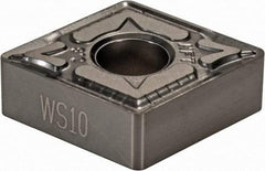 Walter - CNGG432 NFT Grade WS10 Carbide Turning Insert - Uncoated, 80° Diamond, 1/2" Inscr Circle, 3/16" Thick, 1/32" Corner Radius - Industrial Tool & Supply