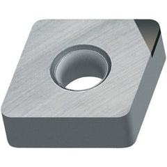 Walter - CNMA432 Grade WCB50 CBN Turning Insert - Uncoated, 80° Diamond, 1/2" Inscr Circle, 3/16" Thick, 1/32" Corner Radius - Industrial Tool & Supply