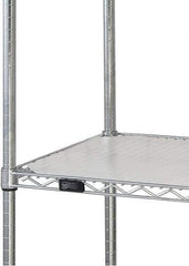 Quantum Storage - 18" Wide, Open Shelving Accessory/Component - HDPE, Polyethylene Finish, 60" Long, Use with Wire Shelving Units - Industrial Tool & Supply