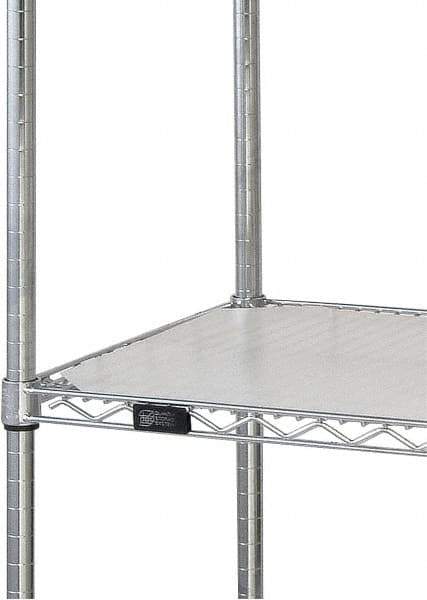 Quantum Storage - 24" Wide, Open Shelving Accessory/Component - HDPE, Polyethylene Finish, 60" Long, Use with Wire Shelving Units - Industrial Tool & Supply