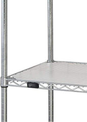Quantum Storage - 24" Wide, Open Shelving Accessory/Component - HDPE, Polyethylene Finish, 60" Long, Use with Wire Shelving Units - Industrial Tool & Supply