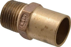 NIBCO - 3/4 x 1/2" Cast Copper Pipe Adapter - FTG x M, Pressure Fitting - Industrial Tool & Supply