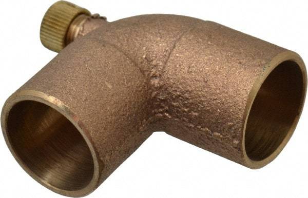 NIBCO - 3/4" Cast Copper Pipe 90° Vent Elbow - C x C, Pressure Fitting - Industrial Tool & Supply