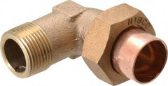 NIBCO - 3/4" Cast Copper Pipe 90° Union Elbow - C X M, Pressure Fitting - Industrial Tool & Supply