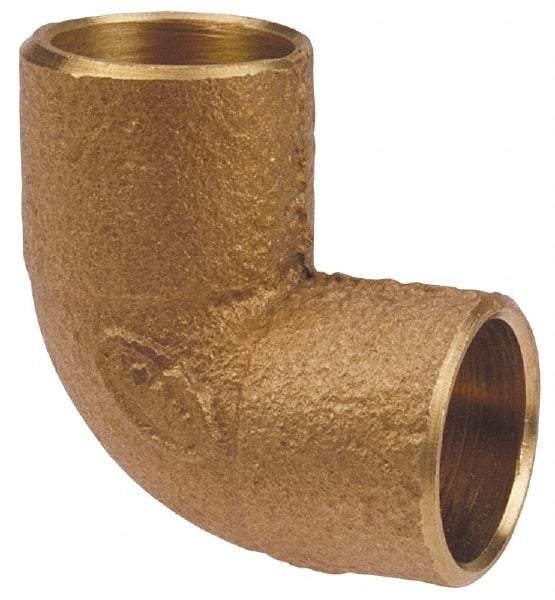 NIBCO - 1-1/2 x 1/2" Cast Copper Pipe 90° Close Rough Elbow - C x C, Pressure Fitting - Industrial Tool & Supply