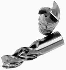 Minicut International - 1-1/4" Diam, 3" LOC, 3 Flute Powdered Metal Corner Chamfer Roughing End Mill - Uncoated, 5-1/2" OAL, 1-1/4" Shank Diam, Single End, Centercutting, 43.5° Helix - Industrial Tool & Supply