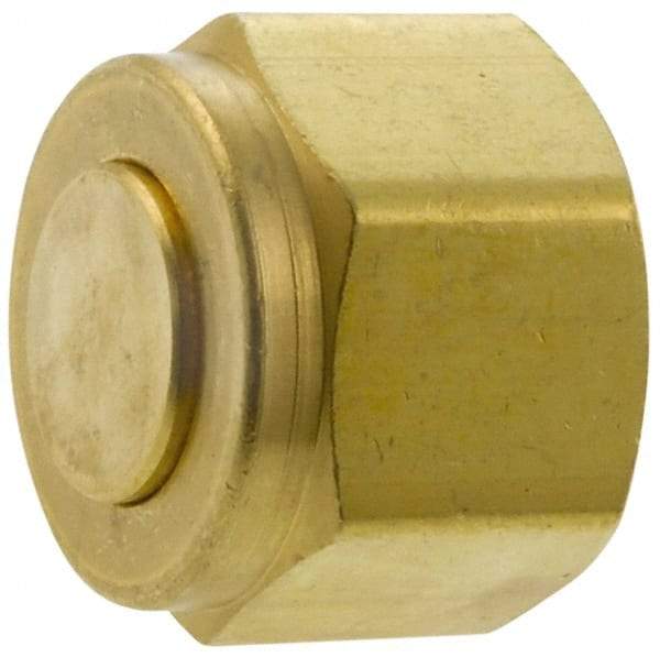 Parker - 5/16" OD, Brass Plug - 2,800 Max Working psi, 5/8" Hex, Comp Ends - Industrial Tool & Supply