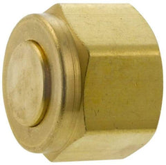 Parker - 5/16" OD, Brass Plug - 2,800 Max Working psi, 5/8" Hex, Comp Ends - Industrial Tool & Supply
