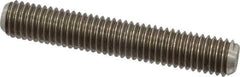 Dan-Loc Bolt & Gasket - 1/2-13 3-1/2" OAL Fully Threaded Stud - Stainless Steel, Plain Finish - Industrial Tool & Supply