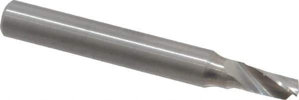 Onsrud - 3/16" Cutting Diam x 3/8" Length of Cut, 1 Flute, Upcut Spiral Router Bit - Uncoated, Right Hand Cut, Solid Carbide, 2" OAL x 1/4" Shank Diam, Single Edge, 22° Helix Angle - Industrial Tool & Supply