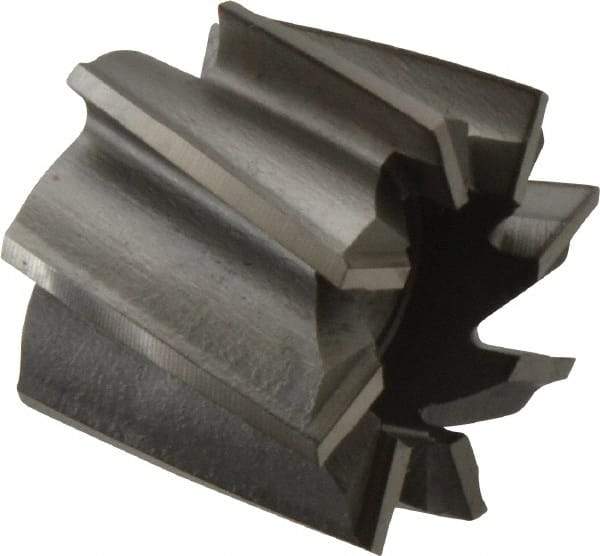 Made in USA - 1-1/4" Diam, 1/2" Arbor Hole Diam, 1" Length of Cut, 8 Flute, High Speed Steel, Finisher Shell End Mill - Right Hand Cut, Right Hand Spiral Flute, Uncoated - Industrial Tool & Supply