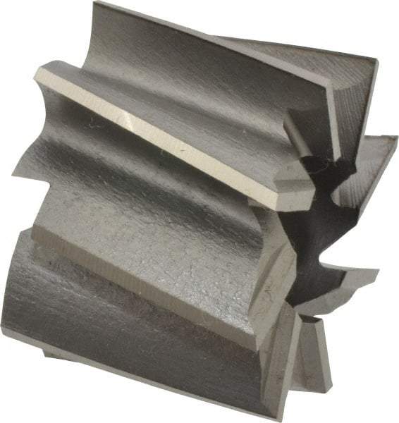 Made in USA - 1-1/2" Diam, 1/2" Arbor Hole Diam, 1-1/8" Length of Cut, 8 Flute, High Speed Steel, Finisher Shell End Mill - Right Hand Cut, Right Hand Spiral Flute, Uncoated - Industrial Tool & Supply