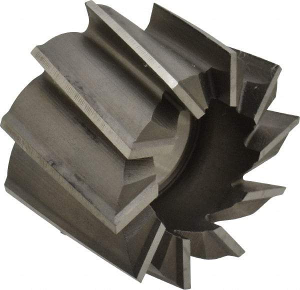 Made in USA - 2-1/4" Diam, 1" Arbor Hole Diam, 1-1/2" Length of Cut, 10 Flute, High Speed Steel, Finisher Shell End Mill - Right Hand Cut, Right Hand Spiral Flute, Uncoated - Industrial Tool & Supply