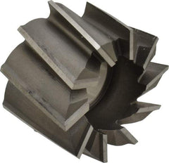 Made in USA - 2-1/4" Diam, 1" Arbor Hole Diam, 1-1/2" Length of Cut, 10 Flute, High Speed Steel, Finisher Shell End Mill - Right Hand Cut, Right Hand Spiral Flute, Uncoated - Industrial Tool & Supply