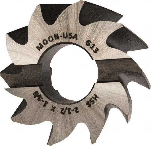 Made in USA - 2-1/2" Diam, 1" Arbor Hole Diam, 1-5/8" Length of Cut, 10 Flute, High Speed Steel, Finisher Shell End Mill - Right Hand Cut, Right Hand Spiral Flute, Uncoated - Industrial Tool & Supply
