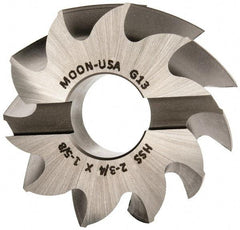 Made in USA - 2-3/4" Diam, 1" Arbor Hole Diam, 1-5/8" Length of Cut, 10 Flute, High Speed Steel, Finisher Shell End Mill - Right Hand Cut, Right Hand Spiral Flute, Uncoated - Industrial Tool & Supply