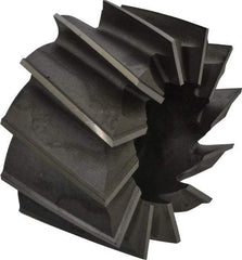 Made in USA - 3-1/2" Diam, 1-1/4" Arbor Hole Diam, 1-7/8" Length of Cut, 12 Flute, High Speed Steel, Finisher Shell End Mill - Right Hand Cut, Right Hand Spiral Flute, Uncoated - Industrial Tool & Supply