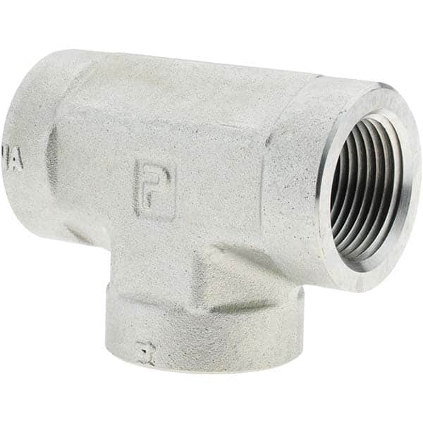 Parker - Industrial Pipe Fittings Type: Female Tee Female Thread Size: 1-11-1/2 - Industrial Tool & Supply