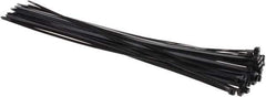 Thomas & Betts - 24.2" Long Black Nylon Standard Cable Tie - 120 Lb Tensile Strength, 1.91mm Thick, 3" Max Bundle Diam - Industrial Tool & Supply