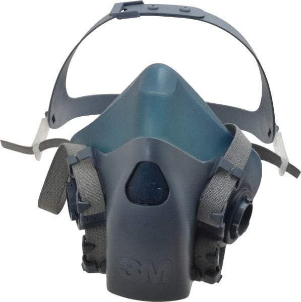 3M - Series 7500, Size L Half Mask Respirator - 4-Point Suspension, Bayonet Connection - Industrial Tool & Supply