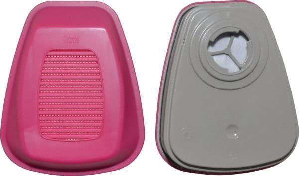 3M - Olive and Magenta P100 Cartridge and Filter Combination - Series 6000, Protects Against Formaldehyde, Organic Vapor - Industrial Tool & Supply