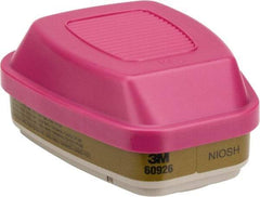 3M - Olive and Magenta P100 Cartridge and Filter Combination - Series 6000, Protects Against Multi Gas - Industrial Tool & Supply
