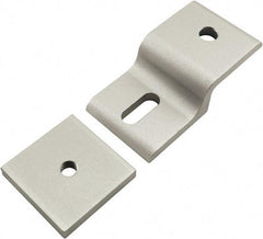 80/20 Inc. - 40mm Wide, Open Shelving Accessory/Component - Aluminum, Clear Anodized Finish, 77mm Long, Use with 40 Series & Bolt Kits 75-3422 & 13-8320 - Industrial Tool & Supply