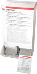 3M - Facepiece Alcohol-Free Wipes - 10" Long x 8" Wide - Industrial Tool & Supply