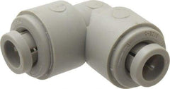 Parker - 5/16" Outside Diam, Acetal Push-to-Connect Tube Union Elbow - 300 Max psi, Tan - Industrial Tool & Supply