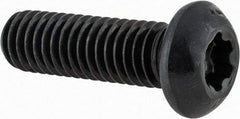 Camcar - 3/8-16 UNC Torx Plus Drive, Button Screw - Alloy Steel, Black Oxide Finish, Fully Threaded, 1-1/4" Length Under Head - Industrial Tool & Supply