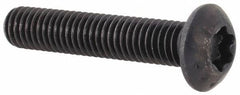 Camcar - #10-32 UNF Torx Plus Drive, Button Screw - Alloy Steel, Black Oxide Finish, Fully Threaded, 1" Length Under Head - Industrial Tool & Supply