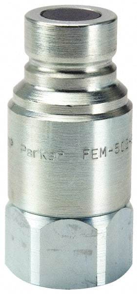 Parker - 1-1/16-12 SAE Steel Hydraulic Hose Female Straight Thread Nipple - 3,625 psi - Industrial Tool & Supply