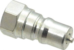 Parker - 1/8 NPTF Steel Hydraulic Hose Female Pipe Thread Nipple - 5,000 psi - Industrial Tool & Supply