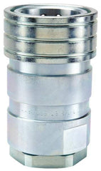 Parker - 1-5/8-12 SAE ORB Steel Hydraulic Hose Female Straight Thread Coupler - 1,000 psi - Industrial Tool & Supply