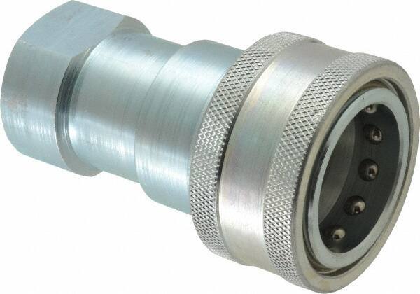 Parker - 1 NPTF Steel Hydraulic Hose Female Pipe Thread Coupler - 2,000 psi - Industrial Tool & Supply