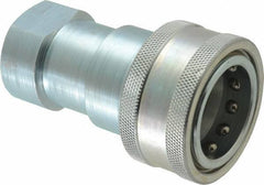 Parker - 1 NPTF Steel Hydraulic Hose Female Pipe Thread Coupler - 2,000 psi - Industrial Tool & Supply