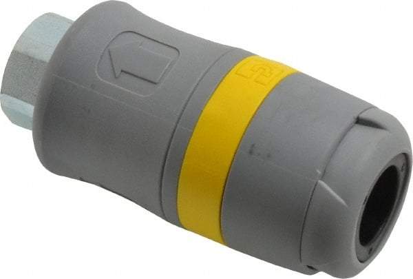 Parker - 3/8 Female NPTF Industrial Pneumatic Hose Coupler - Polyamide, 3/8" Body Diam - Industrial Tool & Supply