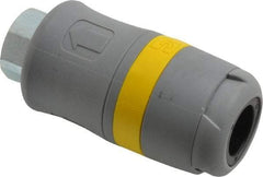 Parker - 3/8 Female NPTF Industrial Pneumatic Hose Coupler - Polyamide, 3/8" Body Diam - Industrial Tool & Supply