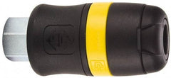 Parker - 3/8 Female NPTF Industrial Pneumatic Hose Coupler - Polyamide, 1/2" Body Diam - Industrial Tool & Supply