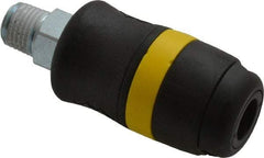 Parker - 1/4 Male NPTF Industrial Pneumatic Hose Coupler - Polyamide, 1/4" Body Diam - Industrial Tool & Supply