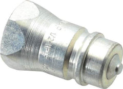 Parker - 1/2 NPTF Steel Hydraulic Hose Female Pipe Thread Nipple & Poppet - 3,000 psi - Industrial Tool & Supply