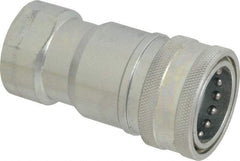 Parker - 1 NPTF Steel Hydraulic Hose Female Pipe Thread Coupler - 4,000 psi - Industrial Tool & Supply