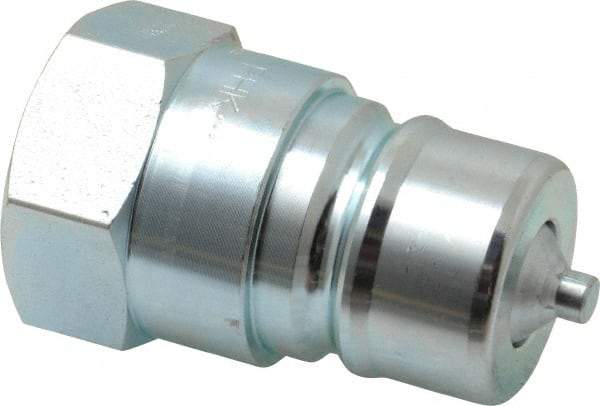 Parker - 3/4 NPTF Steel Hydraulic Hose Female Pipe Thread Nipple - 4,000 psi - Industrial Tool & Supply